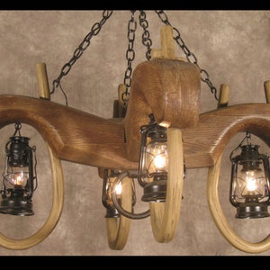 Paul Bunyan Ox Yoke Light Rustic Chandelier Western Decor Pendant Log Cabin Decor Individually Handcrafted For Excellence
