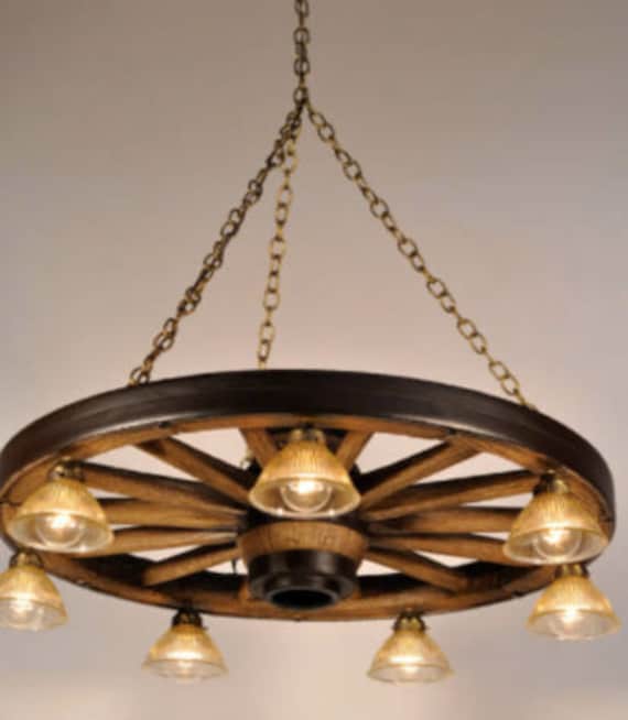 Wagon Wheel Rustic Chandelier Western, How Much Does A Light Fixture Installation Cost In India