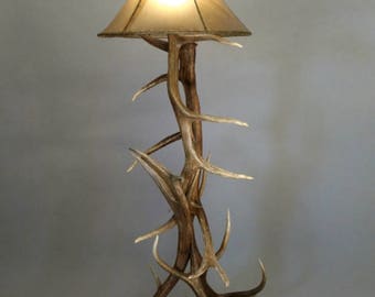 Elk Antler Floor Lamps Rustic Furniture Decor 50" T 22" W