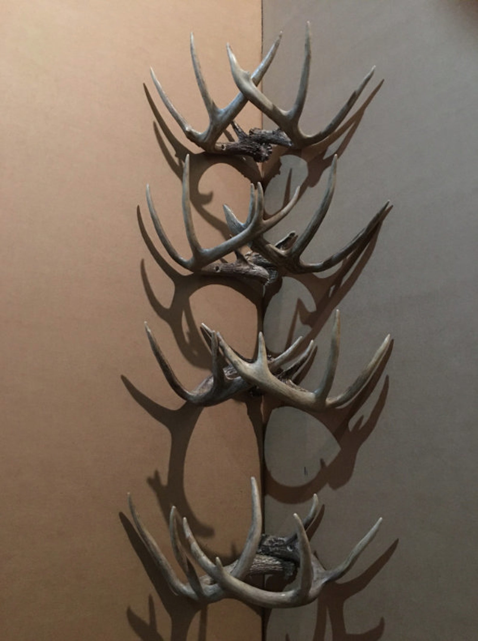 Real Deer Antler Towel Rack Coat Rack Rustic Furniture Antler Etsy