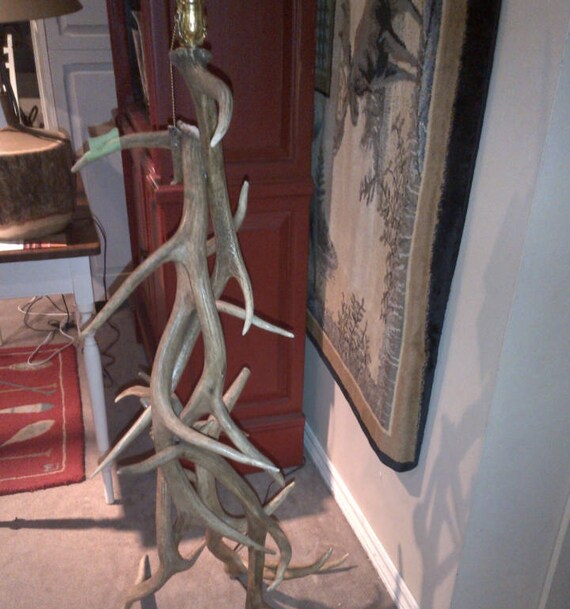 Elk Antler Floor Lamps Rustic Furniture Decor 50 T 22 W Etsy