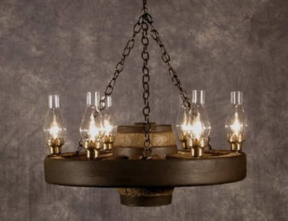 Light wagon wheel chandelier deals
