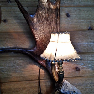 Moose Antler Wall Sconce Rustic Furniture Antler Decor Shabby Chic Rustic Lighting Handcrafted Eagle Head Carving