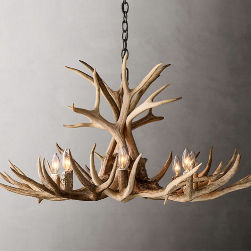 Real Deer Antler Chandelier Ceiling Light Rustic Lights Real Deer Antler Chandelier Ceiling, How Much Are Antler Chandeliers Worth