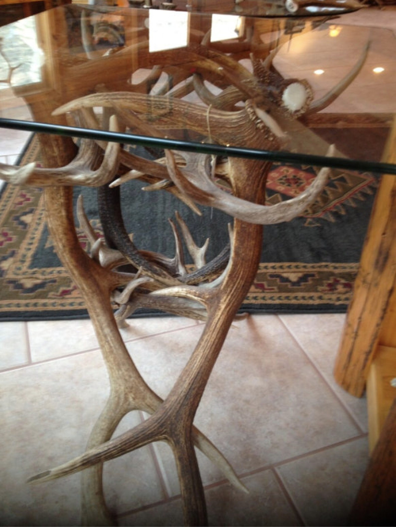 End Table Elk Antler Furniture Rustic Furniture Coffee Table Etsy Canada