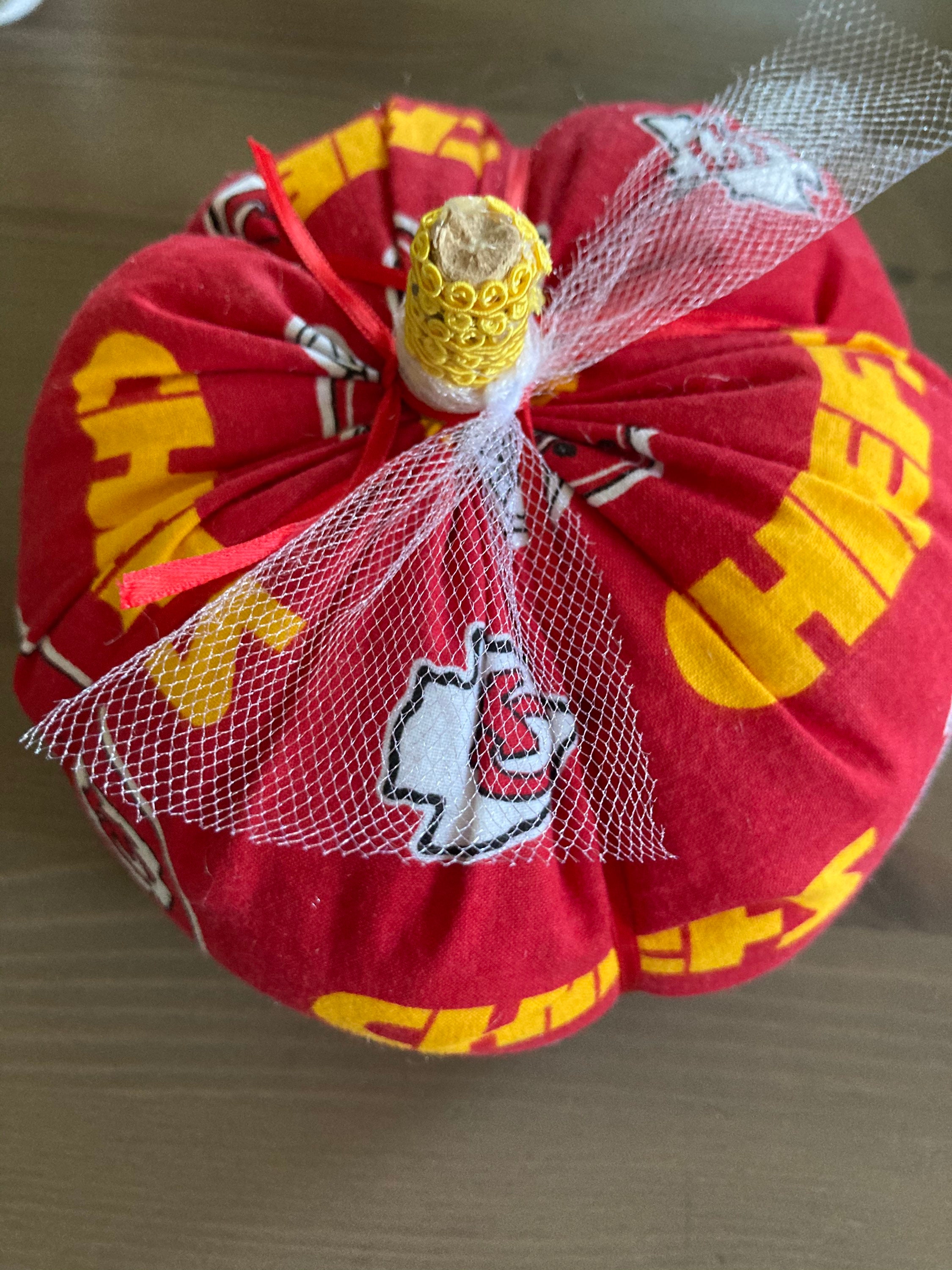 Kansas City Chiefs Fabric Pumpkin | Etsy