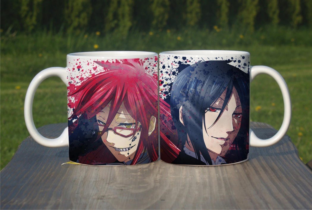 Black Butler Kuroshitsuji Anime Coffee Mug Tea Cup Color Etsy