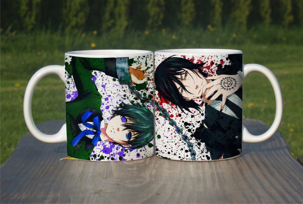Black Butler Kuroshitsuji Anime Coffee Mug Tea Cup Color Etsy