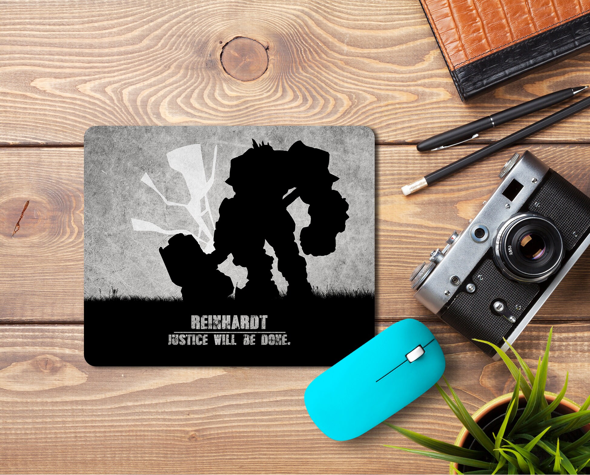 Minimalist Reinhardt Quote Mousepad Overwatch Reinhardt | Etsy