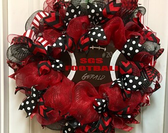 High School Wreath Graduation Wreath Johnson High School Etsy