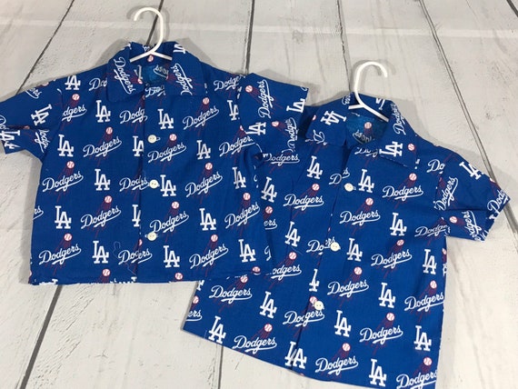 dodgers button up shirt