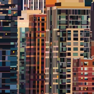 NYC Wall Gallery Set, Printable Wall Art for Sale Prints Picture, Wall Decor Above Couch ...