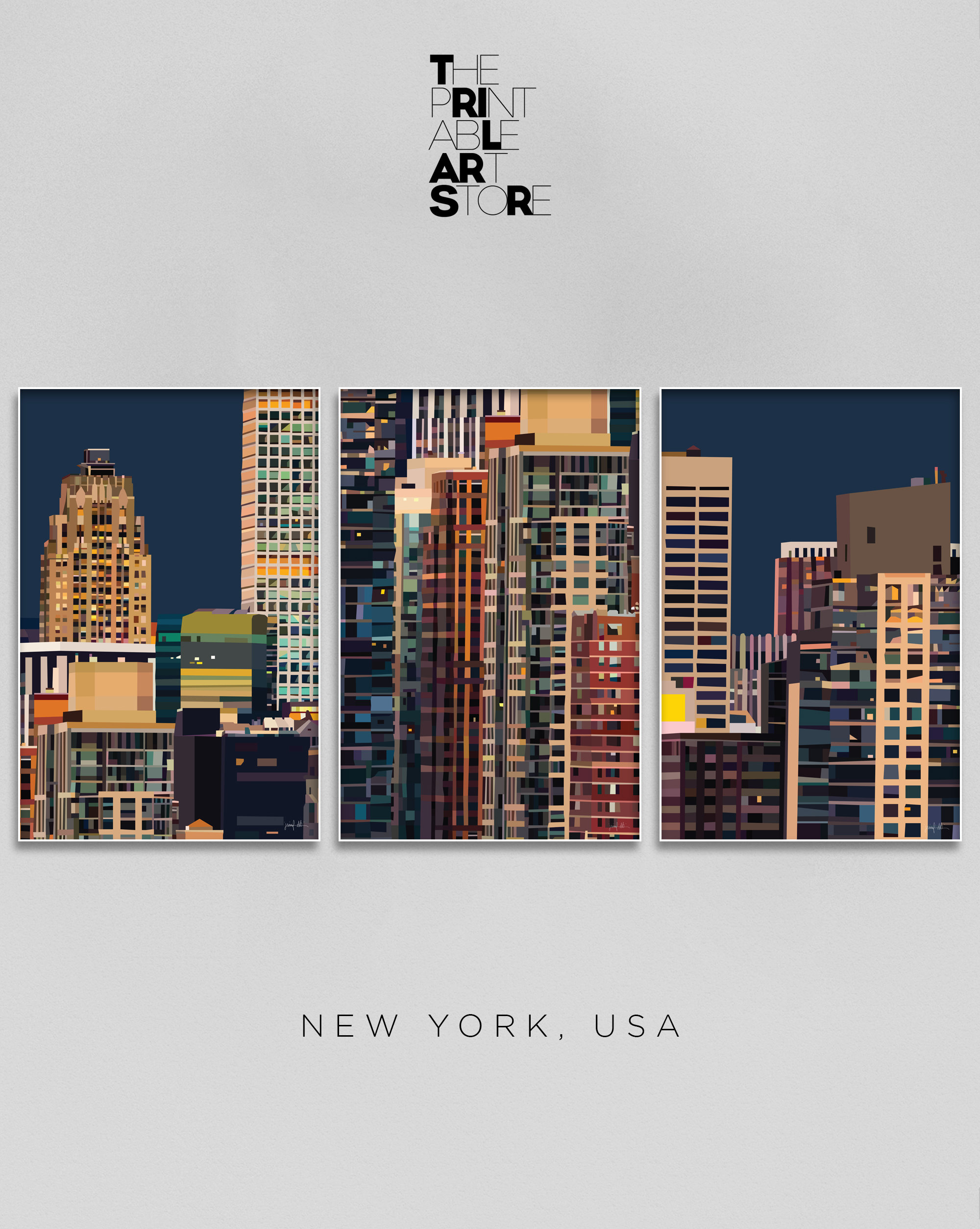 NYC Wall Gallery Set Printable Wall Art for Sale Prints - Etsy