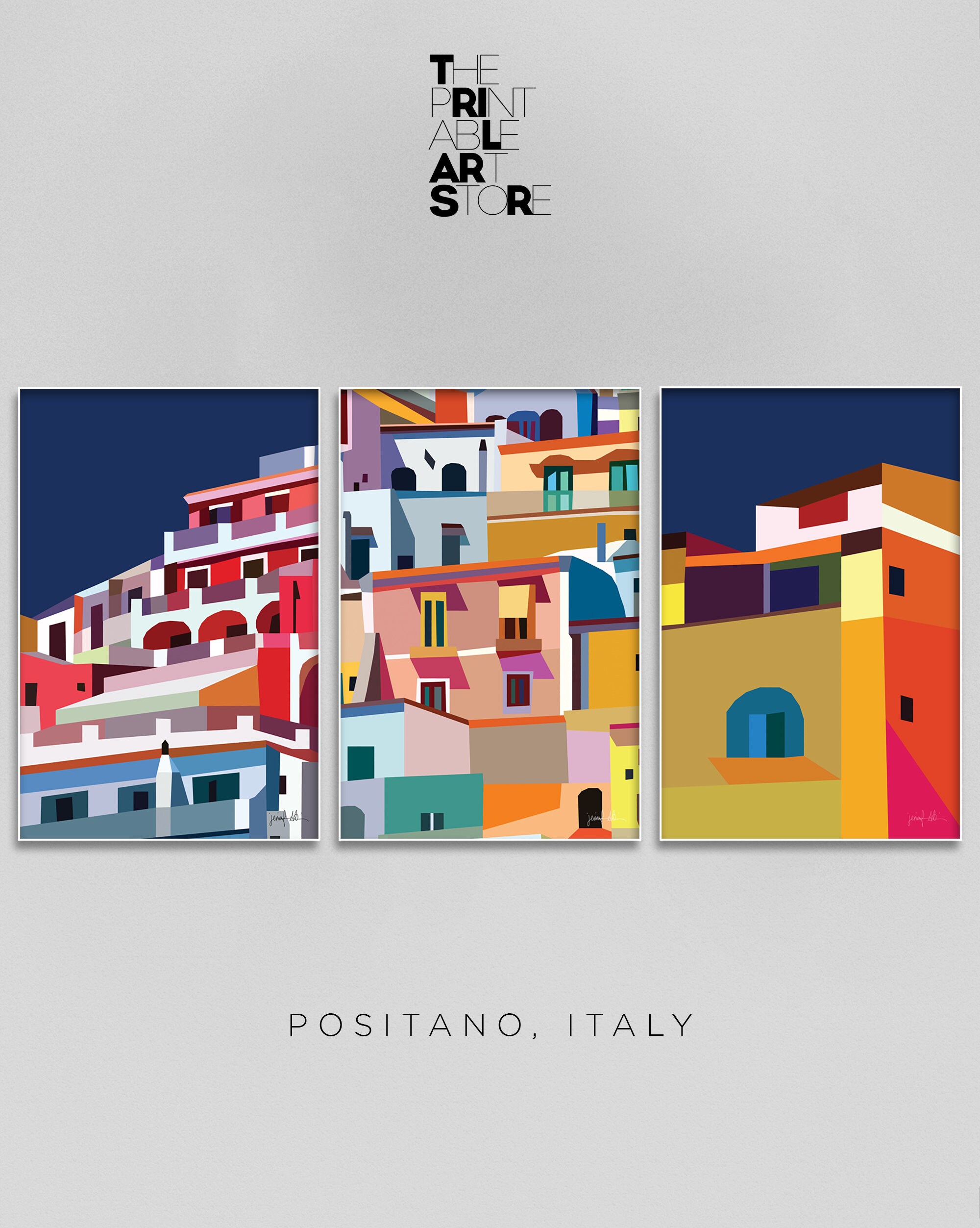 Wall Art Prints Living Room Pictures Amalfi Coast Italy Etsy