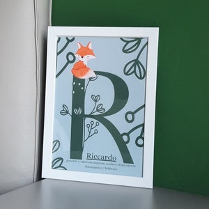 Image du NOM de l'enfant - PDF ou PRINT avec cadre - personnalisable demandez votre nom