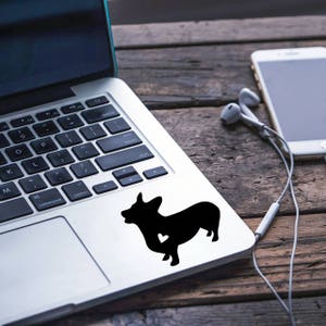 Corgi Vinyl Decal, Car Window Decal, Laptop Decal, Macbook Decal, Macbook Sticker, Laptop Sticker, Phone Sticker, Corgi Gift, Dog Decal