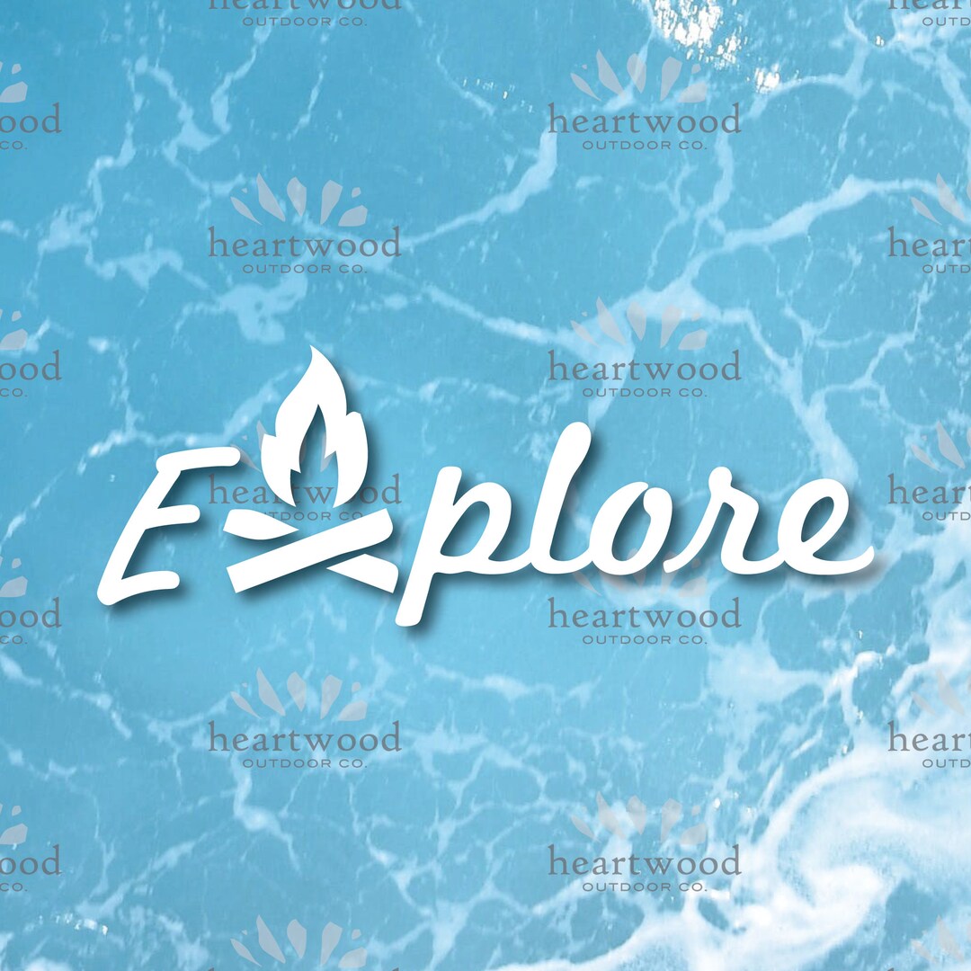 Explore Sticker Tranparent Explore Vinyl Decal // Car Window Decal, Mirror Decal, Locker, Door ...