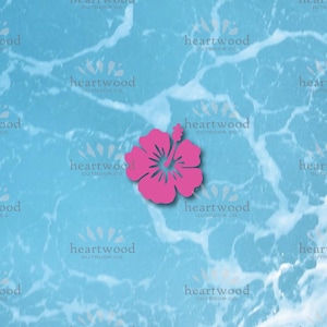 Hibiscus Vinyl Decal // Car Window Decal, Laptop Decal, Phone Decal, Tablet Decal,Flower, Floral, Waterbottle Decal, Durable