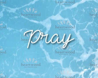 Pray Vinyl Decal for Car Window Decal, Laptop Decal, Phone Decal, Tablet Decal, Christian Decal, Faith Sticker, Faith Decal