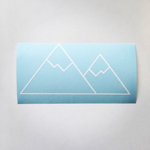 Mountain Vinyl Decal // Car Window Decal, Laptop Decal, Phone Decal, Tablet Decal, Yeti Cup Decal, Waterbottle Decal, Adventure Decal