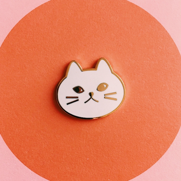 CREAM (Cats Rule Everything Around Me) Cat Enamel Pin, Free US Shipping, Cat Lover, Lapel Pin, Hat Pin, Cat Accessories