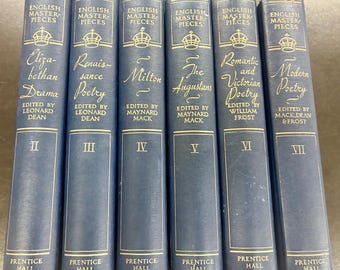 Six Volume Set - English Masterpieces - Literature and Poetry