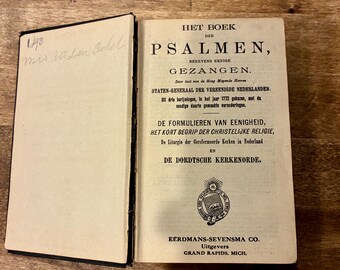 Antique Dutch Psalter and Catechism