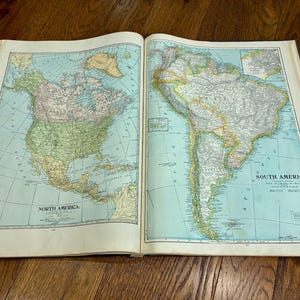 Massive Vintage Atlas - 1936 Commercial Atlas Of The World