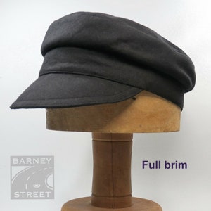 Fiddler on the Roof Hat Black Cotton Linen Tevye Fiddler Fisherman