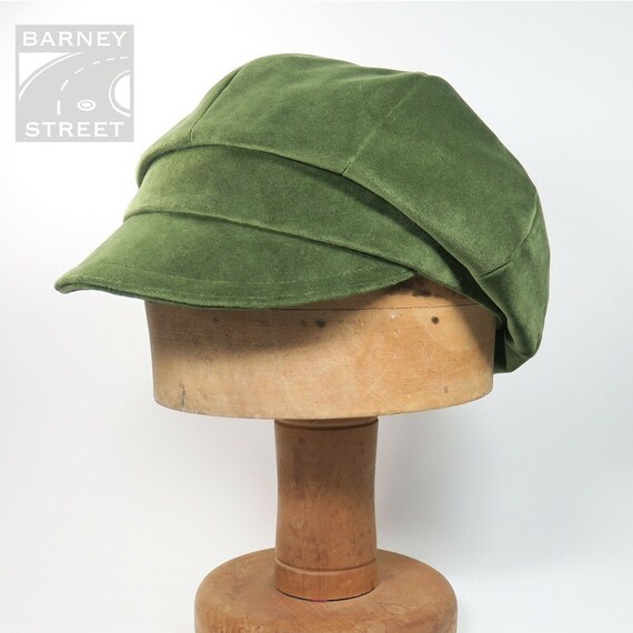 velvet newsboy cap
