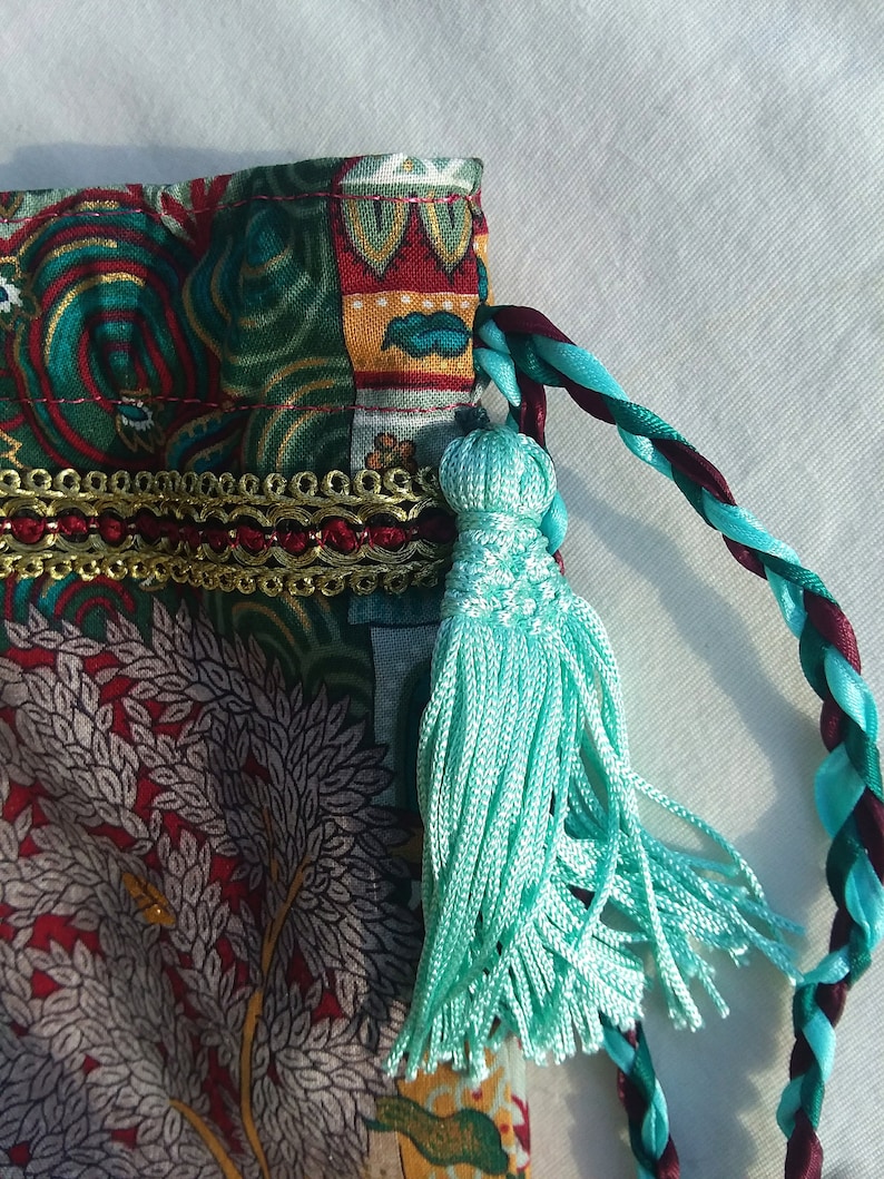 handmade Magic tree tarot Oracle card bag