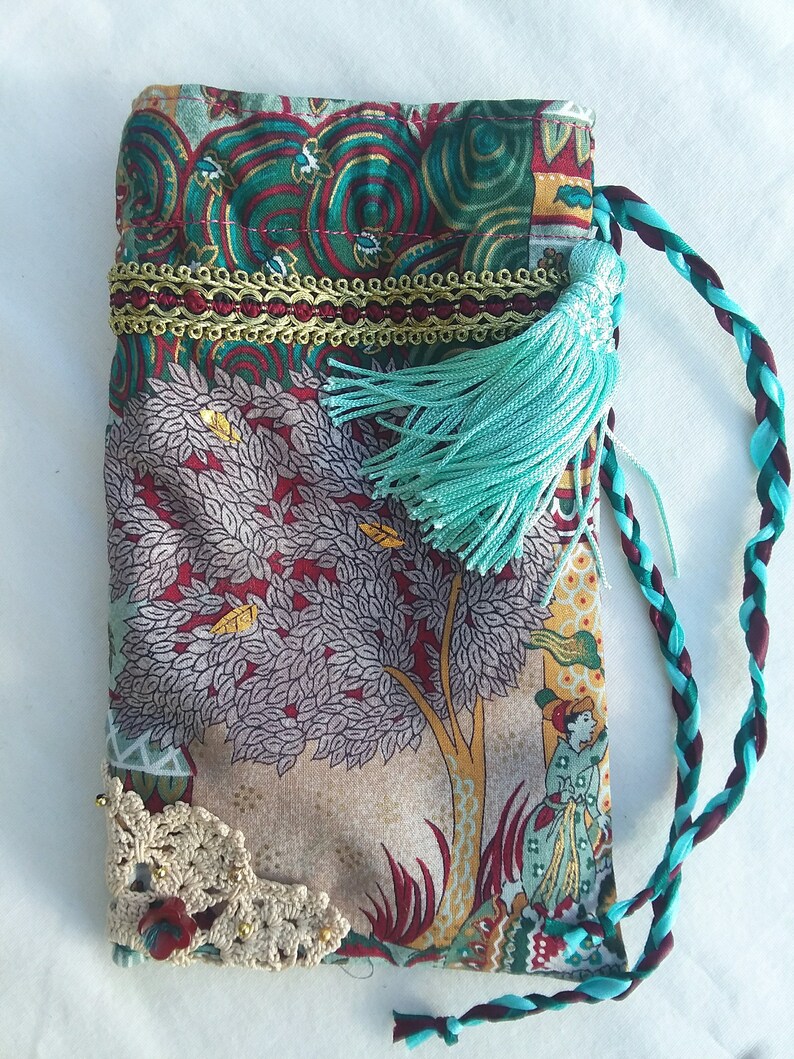 handmade Magic tree tarot Oracle card bag