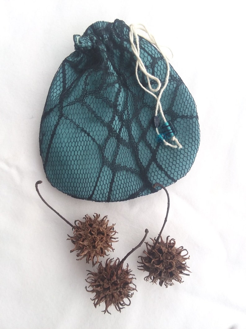 Witch burrs and pouch, handmade image 5