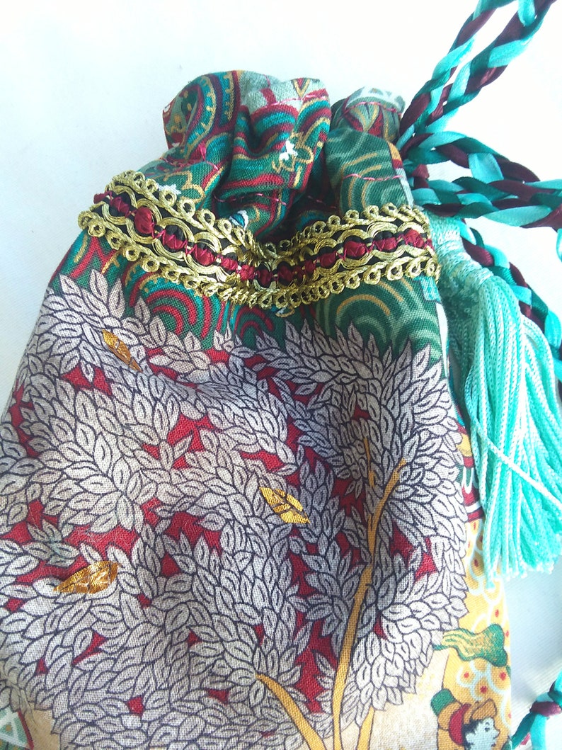 handmade Magic tree tarot Oracle card bag