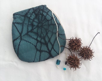 Witch burrs and pouch, handmade