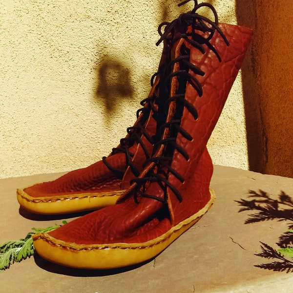 Custom Lace up Moccasins
