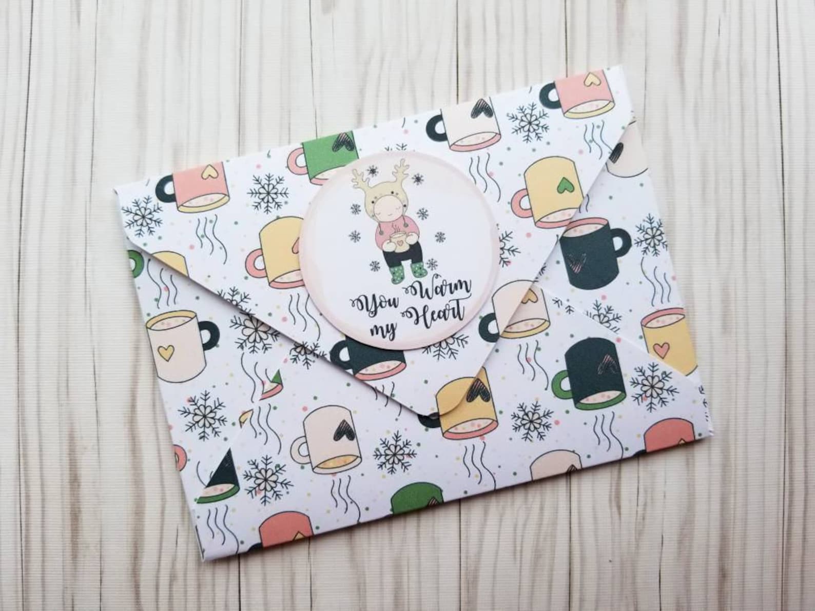 Hot cocoa packets A1 envelopes 4-bar envelopes response | Etsy