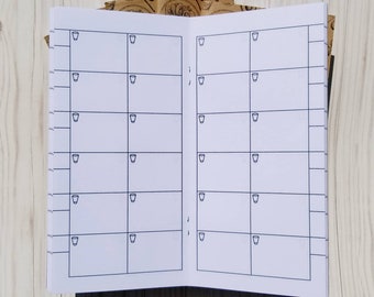 Server Notebooks Set of 4, Waiter Book, Waitress Book, Blank Insert, Planner Insert, Staple bound, 6 Cover Color Options