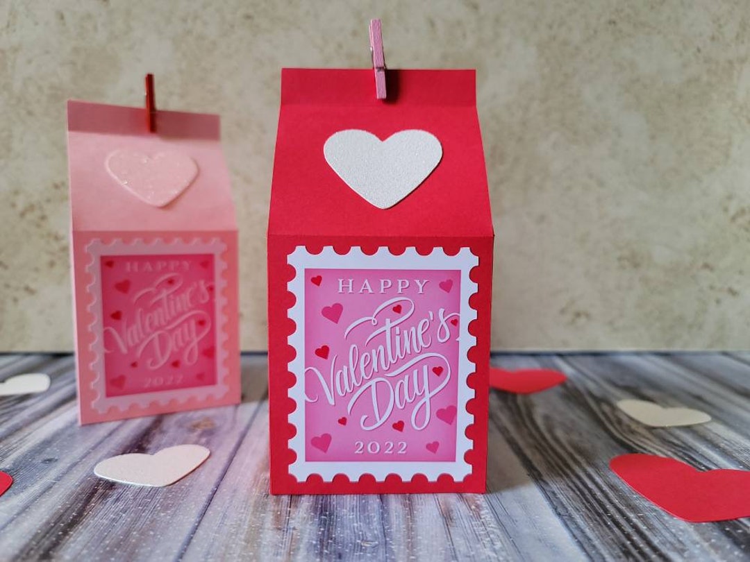 28-Pack Valentine's Treat Boxes - 7 Pattern Candy Bags For Party Favors