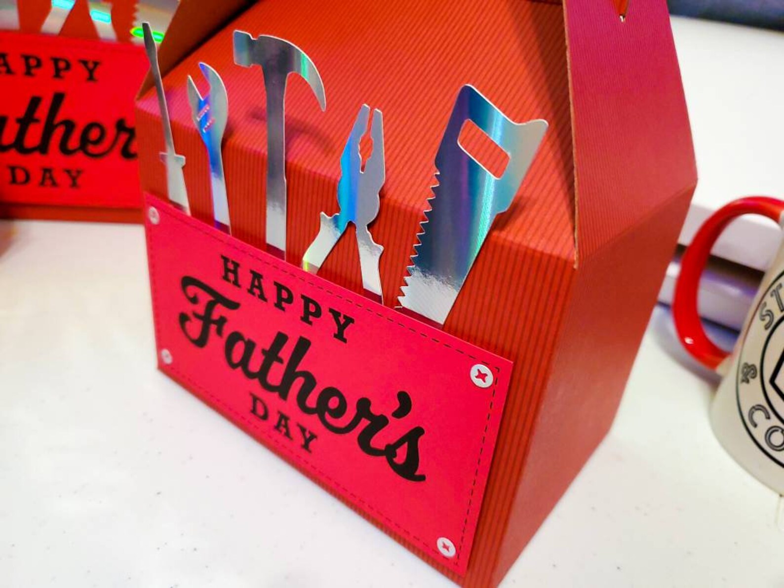 Medium Tool Box Gift Box Fathers Day Gift Box Gift Bag Etsy