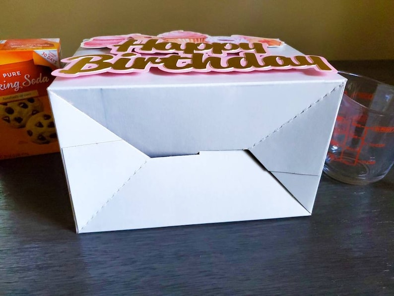 Happy Birthday Large Boxes Gable Box Large Gable Box Treat Etsy