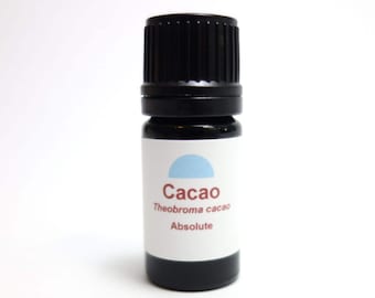 Organic Cacao Absolute (Theobroma cacao) Cocoa Chocolate Roasted bean CO2 extract food grade France Hexane Free Rich Natural Scent fragrance