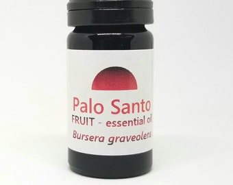 Palo Santo FRUIT Essential Oil Bursera graveolens FRUIT Extremely RARE wildcrafted sustainable steam distilled Holy Wood fruit oil