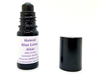Blue Lotus Attar Roll On Unisex Oil Organic Any body Serum Hawaii Royal Hawaiian Sandalwood Vintage 2017 Natural perfume cologne deodorant