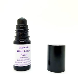 Blue Lotus Attar Oil Roll On Unisex Hawaii Royal Hawaiian Sandalwood Vintage 2017 Natural perfume cologne deodorant