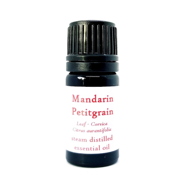 Organic Mandarin Petitgrain essential oil, Citrus reticulata blanco Rare Artisan Corsica steam distilled aromatherapy Bigarade