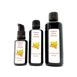 Organic Sweet Almond Oil Prunus dulcis Cold Pressed Carrier