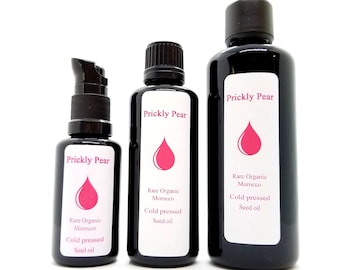 Prickly Pear Seed Oil Organic (Opuntia ficus-indica) Cold Pressed High Quality CO2 Extract Hair Care Body Oil All Natural moisturizer