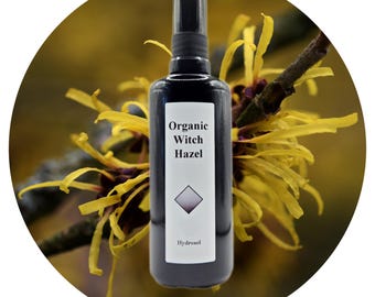 Witch Hazel Extract Organic Hydrosol Facial Spray Aftershave Tonic Pore Tightening