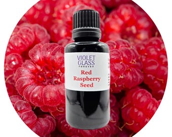 Red Raspberry Seed Oil CO2 Extract Organic Vitamin E pro-vitamin A linoleic acid oleic acid self care skincare selfcare oil